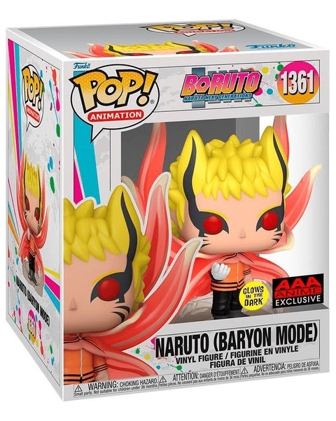 PREORDER! Funko POP Anime - Boruto: Naruto Next Generation - Naruto (Baryon Mode) GITD (AAA Anime Exclusive)
