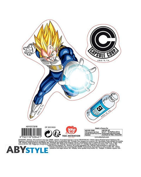 Stickers 16x11cm Dragon Ball Z - Goku & Vegeta