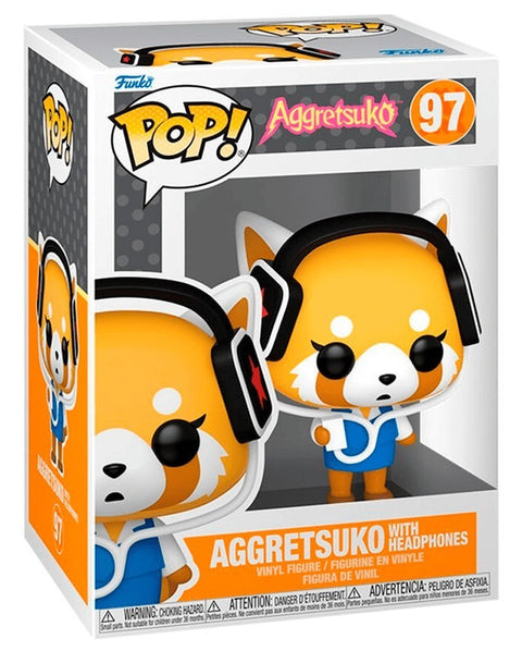 Funko POP Sanrio - Aggretrsuko - Aggretsuko with Headphones