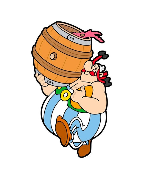 Magnet Astérix & Obélix - Obélix with a Barrel