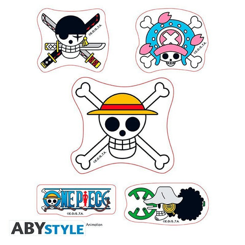 Stickers 16x11cm One Piece - Straw Hat Skulls