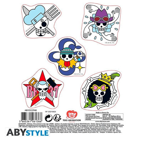 Stickers 16x11cm One Piece - Straw Hat Skulls