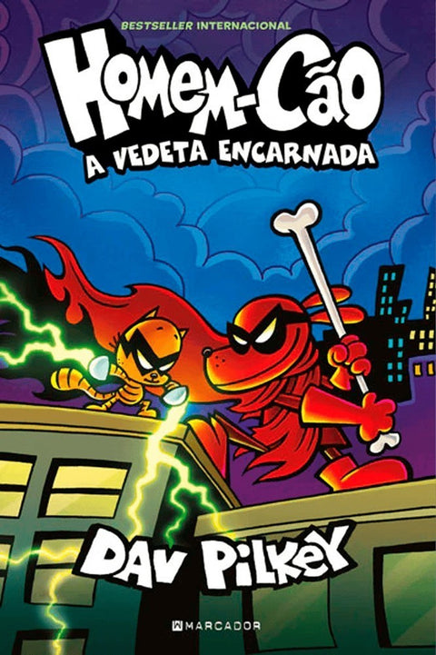 Homem-Cão Vol.12: A Vedeta Encarnada, de Dav Pilkey (Ed.Portuguesa)