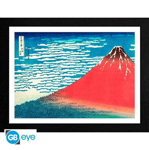 Hokusai - Red Fuji Framed Print