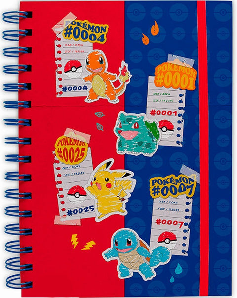 Pokémon Notebook Spirale (A5) - Blue & Red Partners