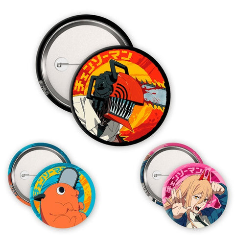 Chainsaw Man Badge Pack - Denji, Devil & Pochita