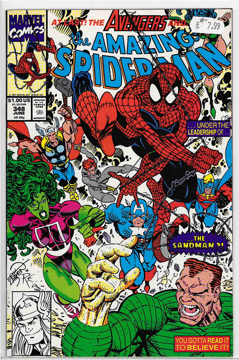 Amazing Spider-Man #348 VERY FINE-
