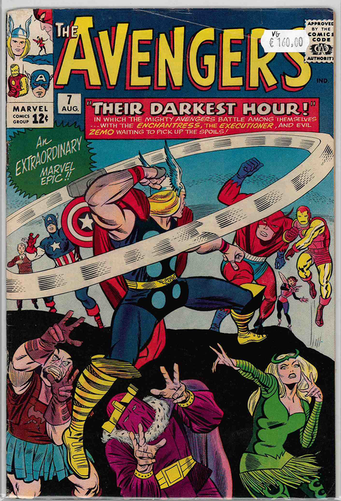 Avengers 1st series #7 VERY GOOD