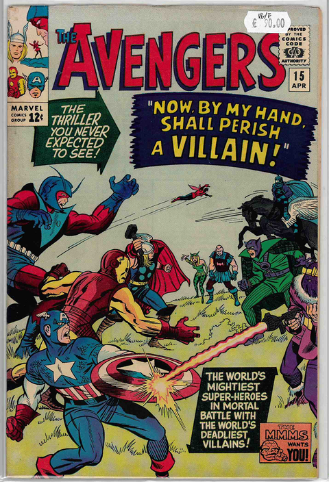 Avengers 1st series #15 VERY GOOD/FINE
