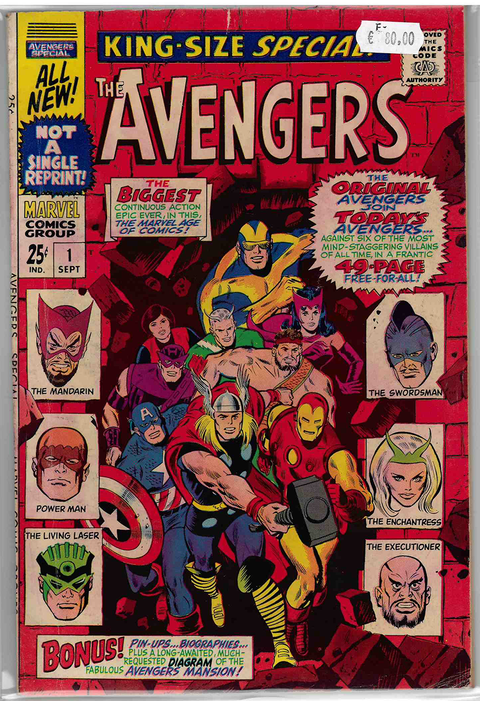 Avengers 1st series Annual #1 FINE-