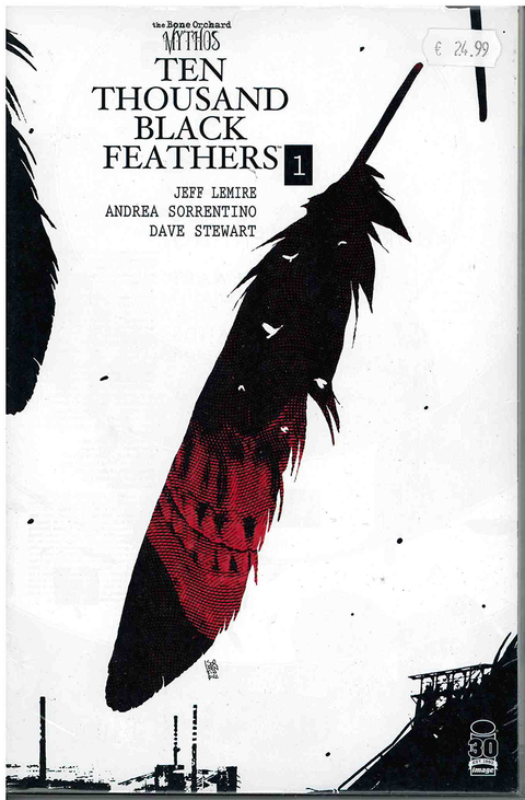 COMPLETE SET Bone Orchard Mythos: Ten Thousand Black Feathers #1-5, by Jeff Lemire & Andrea Sorrentino