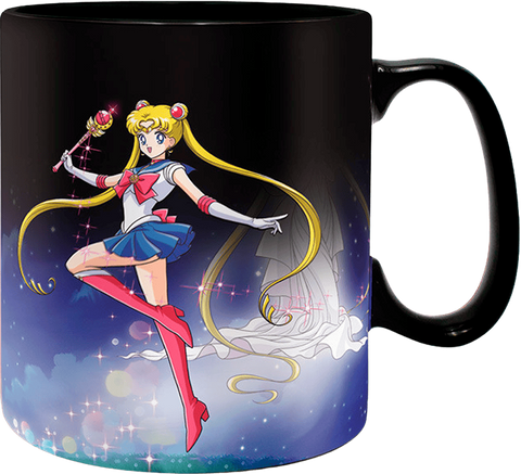 Caneca Heat Change - Sailor Moon - Sailor & Chibi