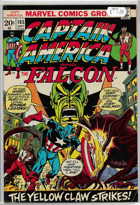 Captain America 1st Series #165 VERY GOOD/FINE