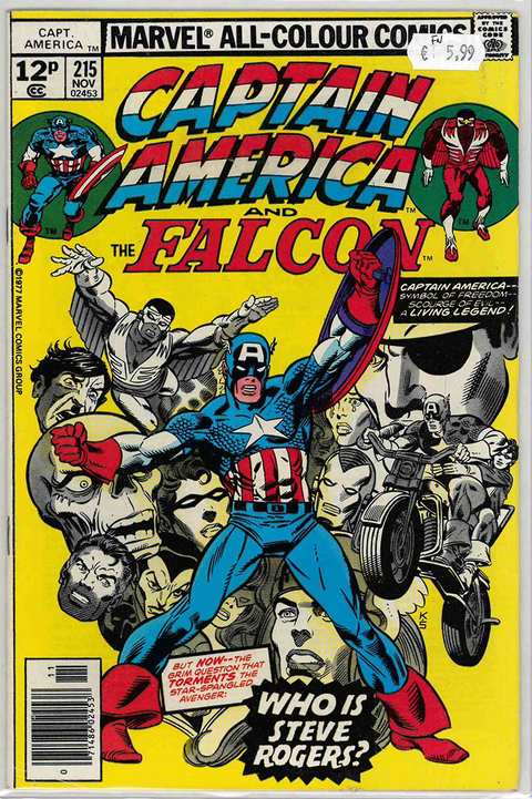 Captain America 1st Series #215 FINE