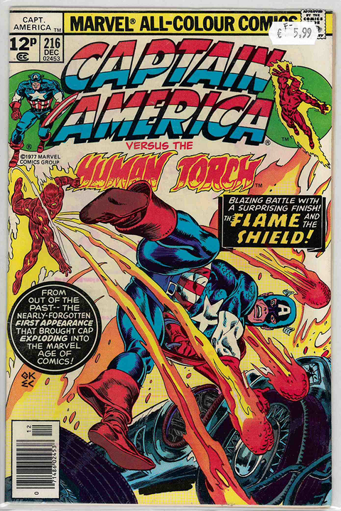 Captain America 1st Series #216 FINE-