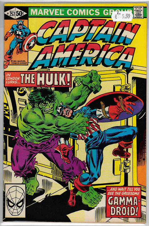 Captain America 1st Series #257 FINE+
