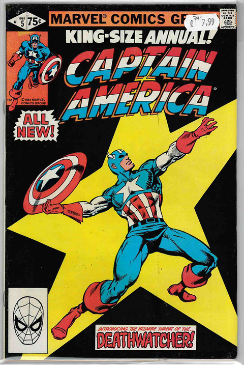 Captain America 1st Series Annual #5 FINE-