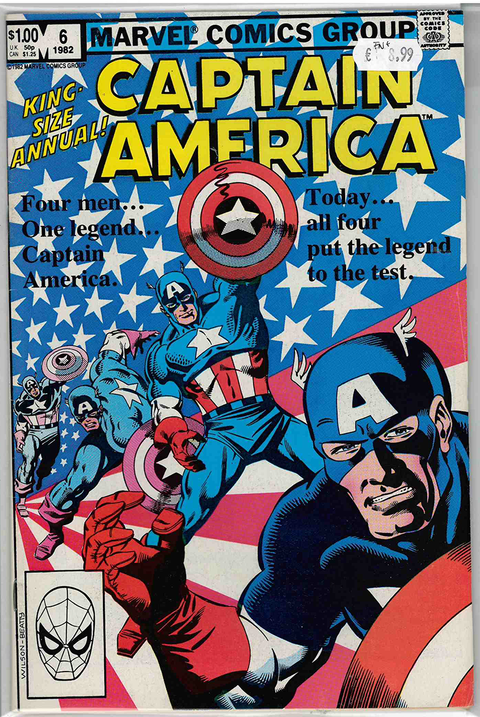 Captain America 1st Series Annual #6 FINE+