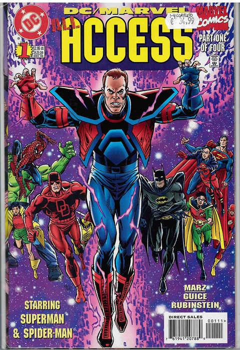 COMPLETE SET DC/Marvel Access #1-4