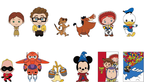 Disney 3D PVC Bag Clips Figural Serie 57 - Blind Bags Disney Heroes