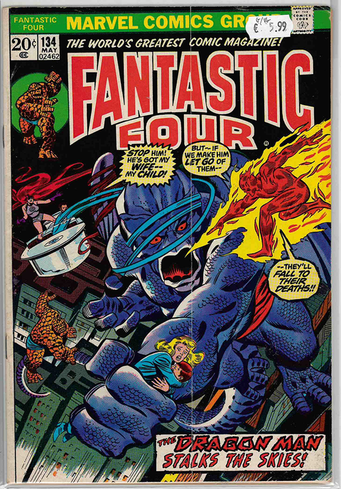 Fantastic Four 1st series #134 GOOD/VERY GOOD