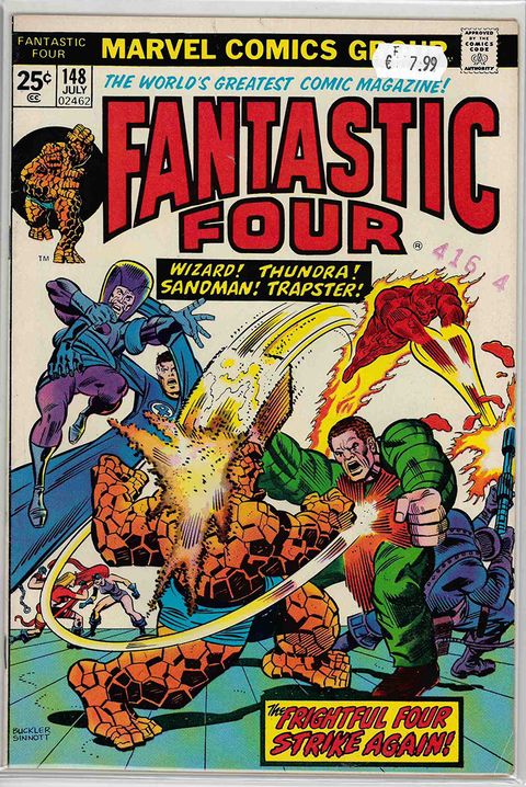 Fantastic Four 1st series #148 FINE