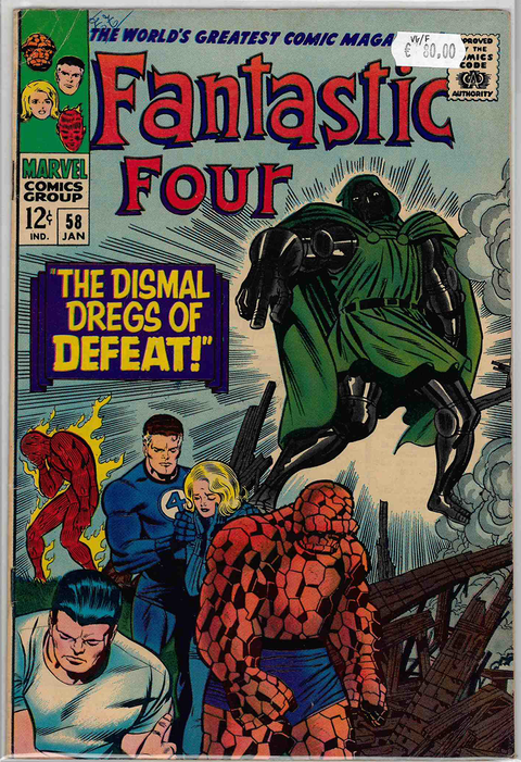 Fantastic Four 1st series #58 VERY GOOD/FINE