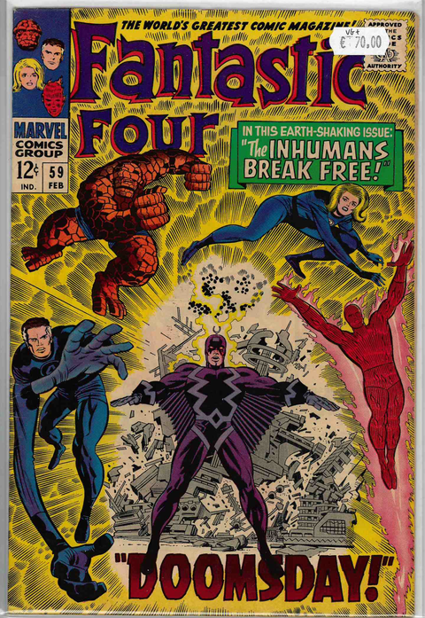Fantastic Four 1st series #59 VERY GOOD+