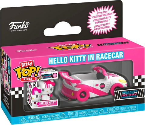 Funko Bitty POP Rides - Sanrio - Racing Car with Hello Kitty