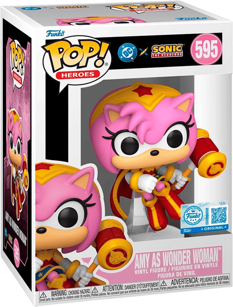 Funko POP DC Heroes - DC x Sonic the Hedgehog - Amy as Wonder Woman