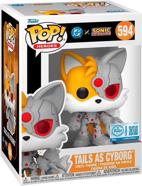 Funko POP DC Heroes - DC x Sonic the Hedgehog - Tails as Cyborg