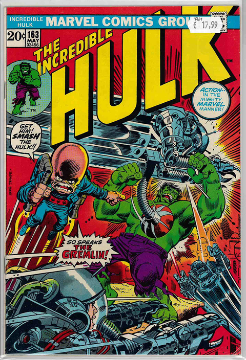 Incredible Hulk 1st Series #163 FINE+