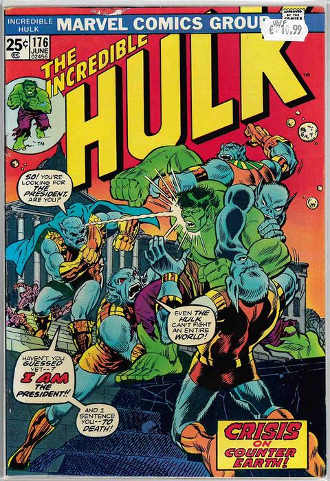 Incredible Hulk 1st Series #176 VERY GOOD/FINE
