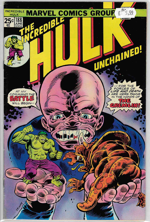 Incredible Hulk 1st Series #188 FINE-