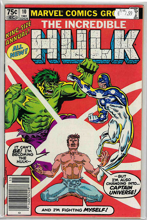Incredible Hulk 1st Series Annual #10 FINE/VERY FINE