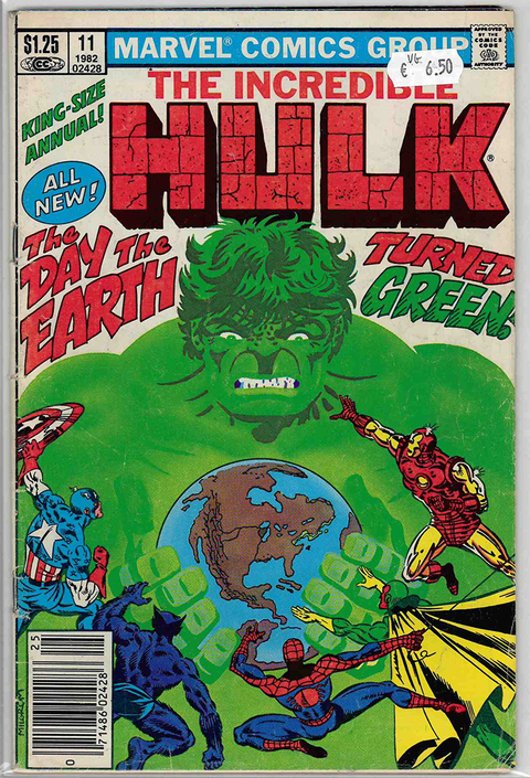 Incredible Hulk 1st Series Annual #11 VERY GOOD