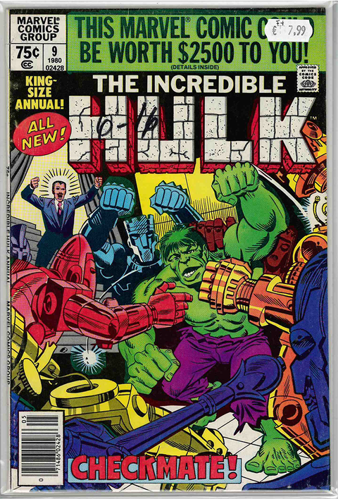 Incredible Hulk 1st Series Annual #9 FINE+