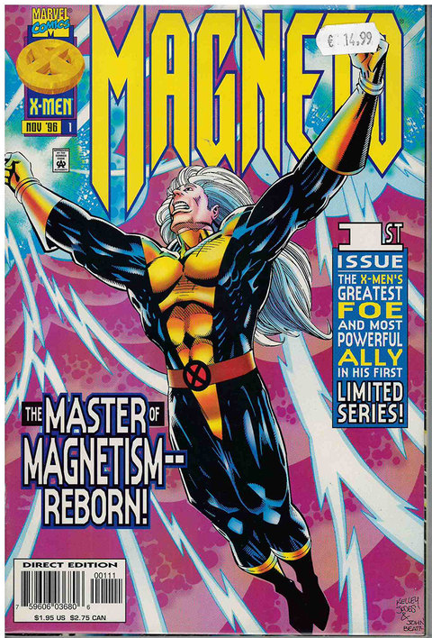 COMPLETE SET Magneto (1996) #1-4, by Peter Milligan & Kelley Jones