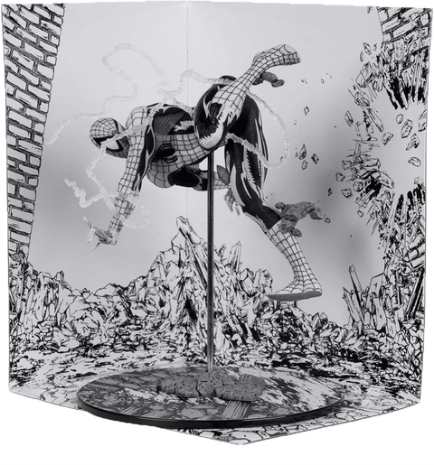 Marvel Collection PVC Statue 1/10 - Spider-Man (Line Art) (The Amazing Spider-Man #318) (Gold Label) 17 cm