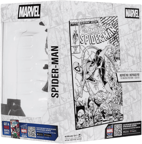 Marvel Collection PVC Statue 1/10 - Spider-Man (Line Art) (The Amazing Spider-Man #318) (Gold Label) 17 cm