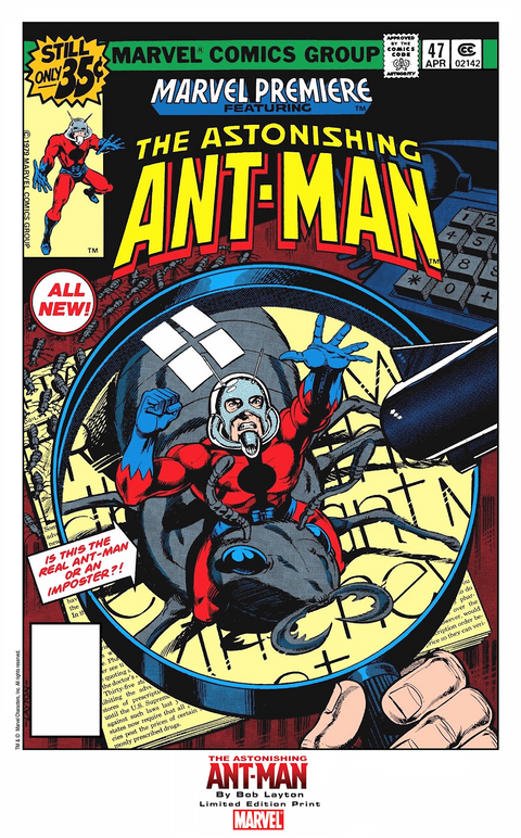 PRINT EXCLUSIVO de BOB LAYTON: Ant-Man - Marvel Premiere 47 Cover (A5)