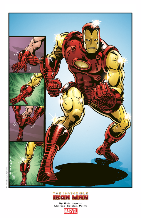 PRINT EXCLUSIVO de BOB LAYTON: Iron Man 126 Cover (A4)