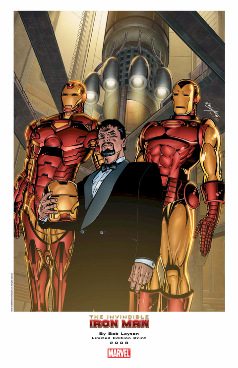 PRINT EXCLUSIVO de BOB LAYTON: Tony Stark and Iron Man (A5)