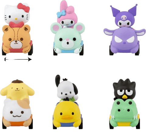Sanrio Zoom Hero Pullback Vehicles with Figures Hello Kitty and Friends Series 1 Blind Box