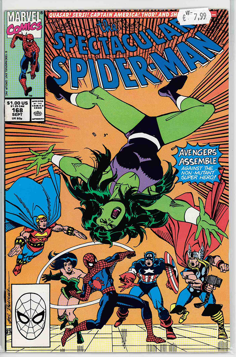 Spectacular Spider-Man (1st Series) #168 VERY FINE-
