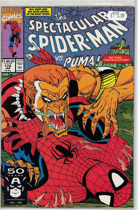 Spectacular Spider-Man (1st Series) #172 FINE/VERY FINE