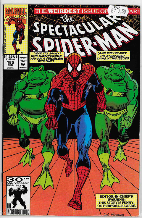 Spectacular Spider-Man (1st Series) #185 FINE/VERY FINE