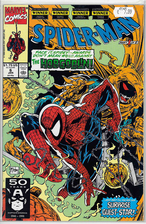 Spider-Man (1990 Series) #6 VERY FINE/NEAR MINT