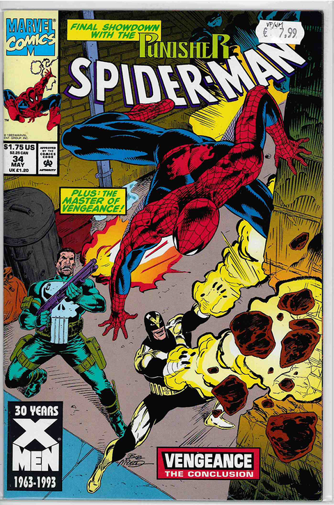 Spider-Man (1990 Series) #34 VERY FINE/NEAR MINT