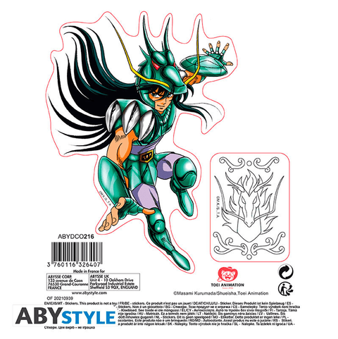 Stickers 16x11cm Saint Seiya - Pegasus/Shiryu